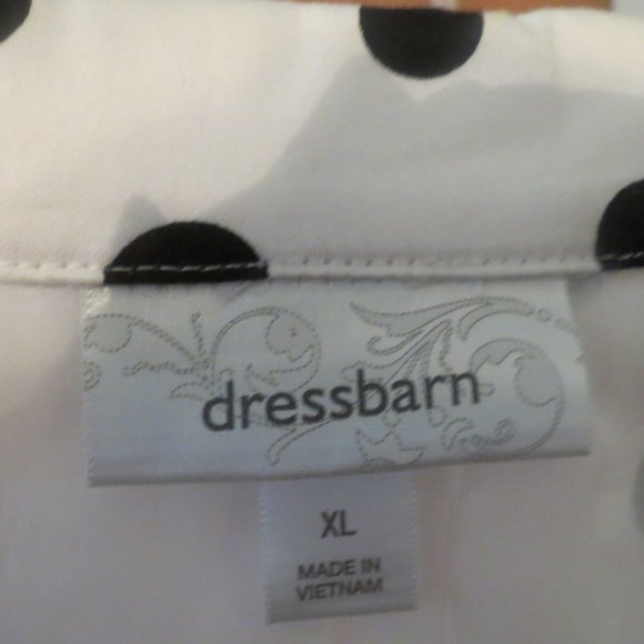 Dressbarn Jacket 3/4 sleeves size XL Polka Dot New - Picture 2 of 7